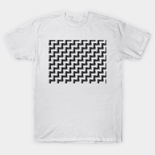 Silver Weave Pattern T-Shirt